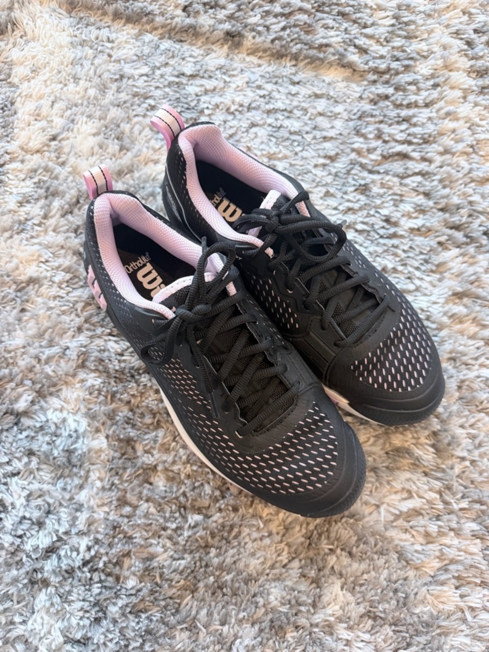 Wilson Tennis / Pickleball Shoes – Black Pink – Size 10